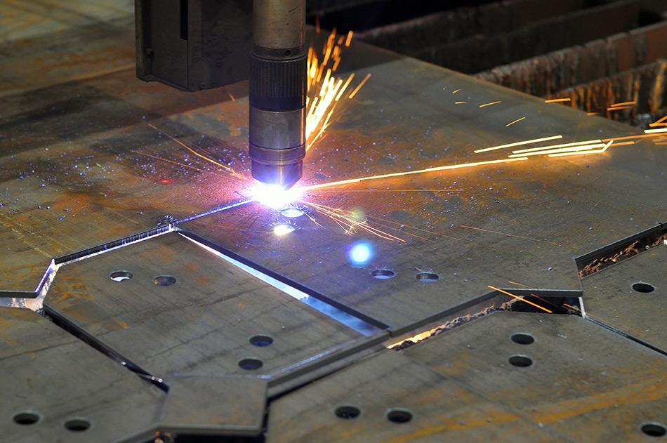 image of plasma engraving showing how different materials impact cnc machining Techniques