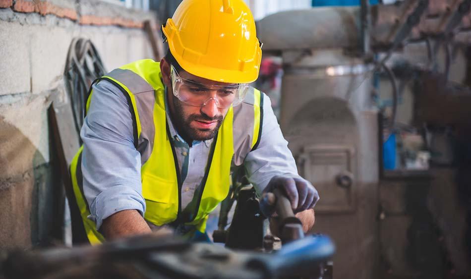 image of man showing best practices for operator safety